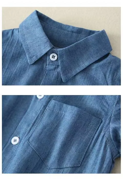 Jack and Jill Chambray Rompers