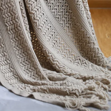 Arctic Moon Chenille Blanket