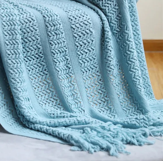 Arctic Moon Chenille Blanket