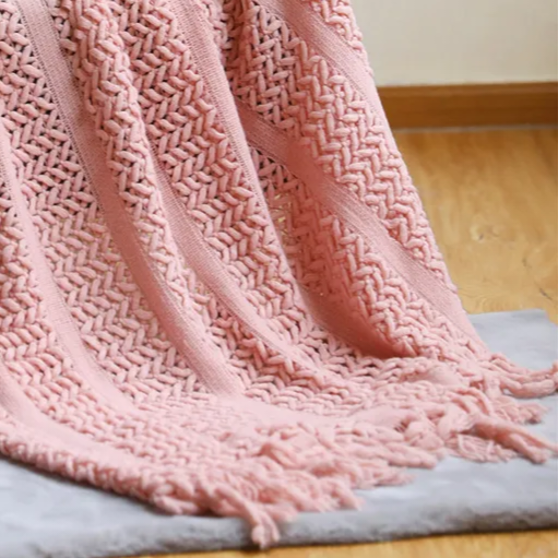 Arctic Moon Chenille Blanket