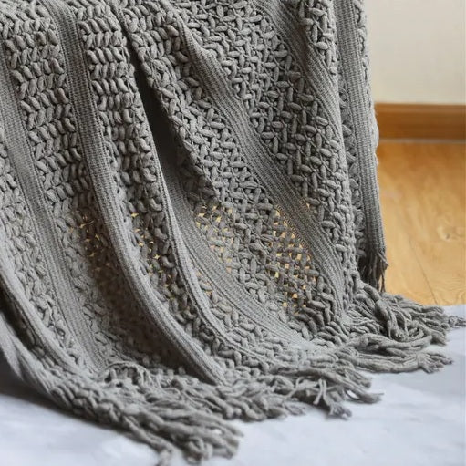 Arctic Moon Chenille Blanket