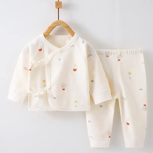 New Baby 2 Piece Printed Monk Set