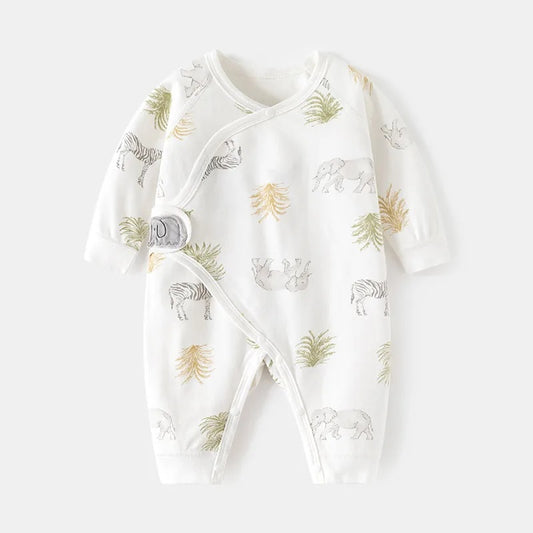 New Baby Printed Monk Romper