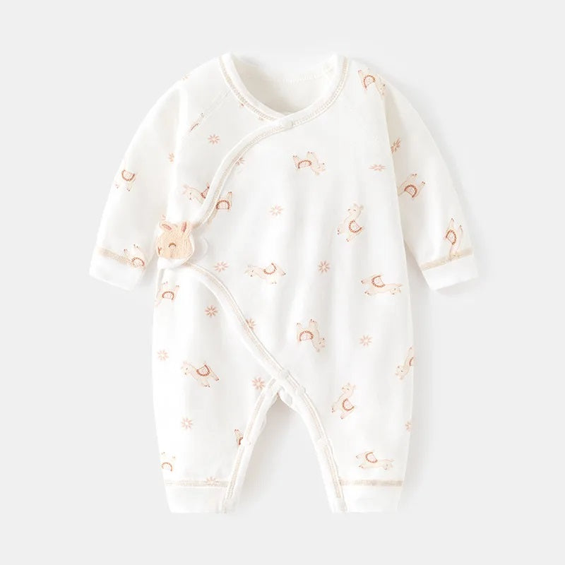 New Baby Printed Monk Romper