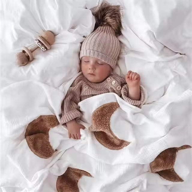 Luxurious Moon Cotton Muslin Swaddle