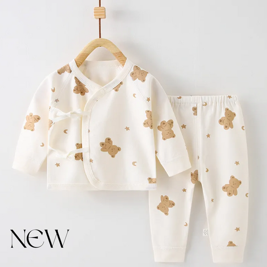 New Baby 2 Piece Printed Monk Set