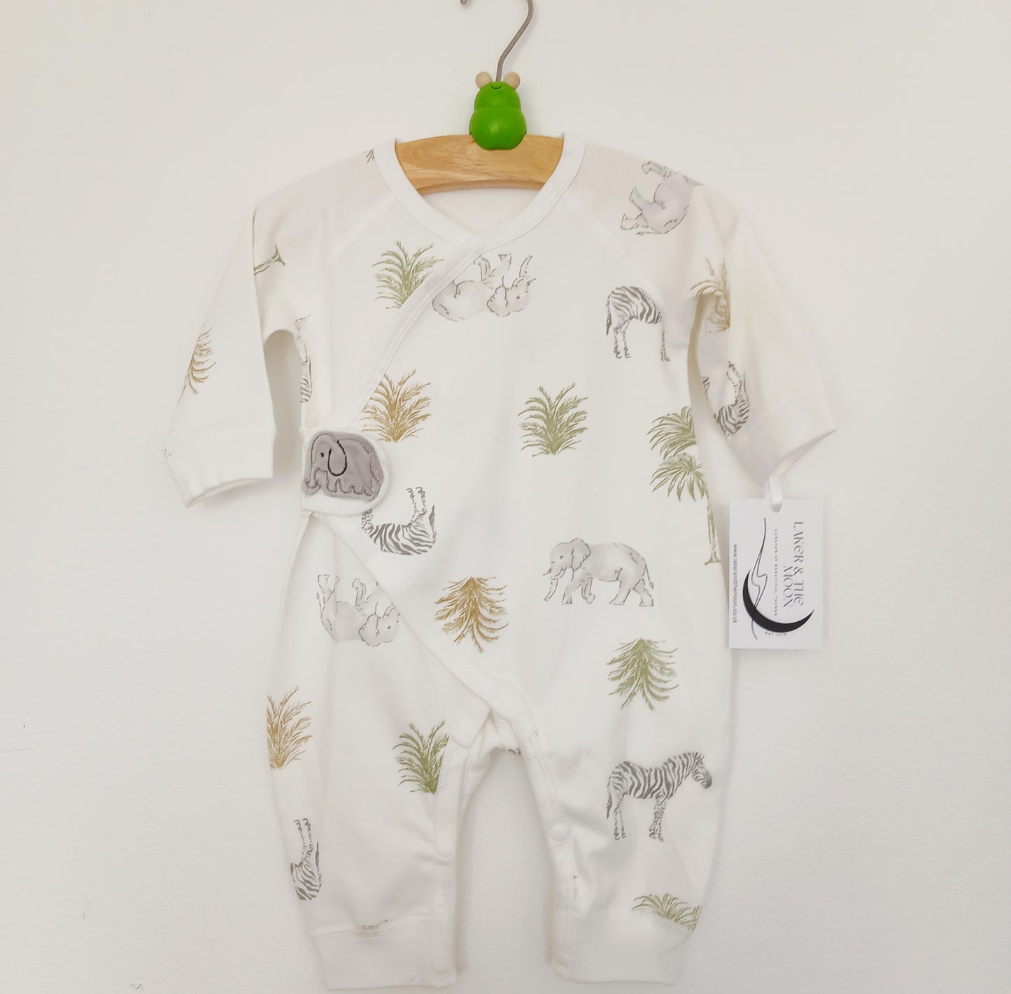 New Baby Printed Monk Romper
