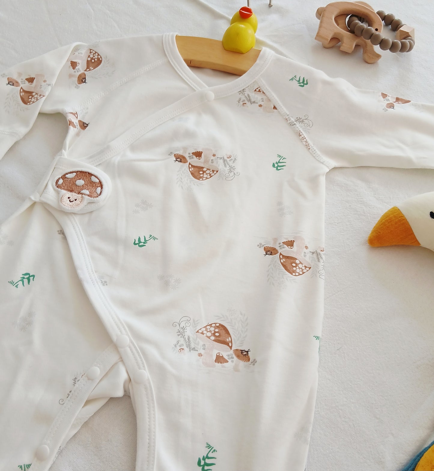 New Baby Printed Monk Romper