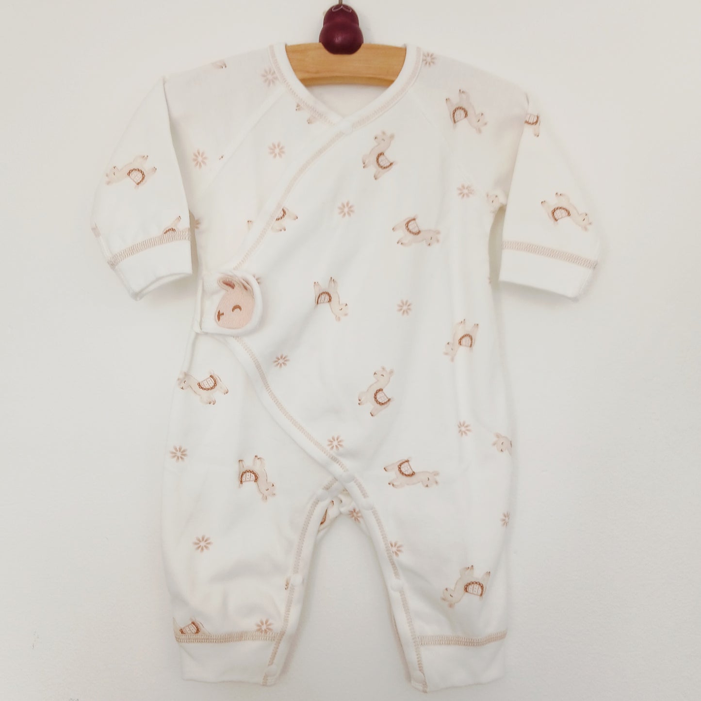 New Baby Printed Monk Romper