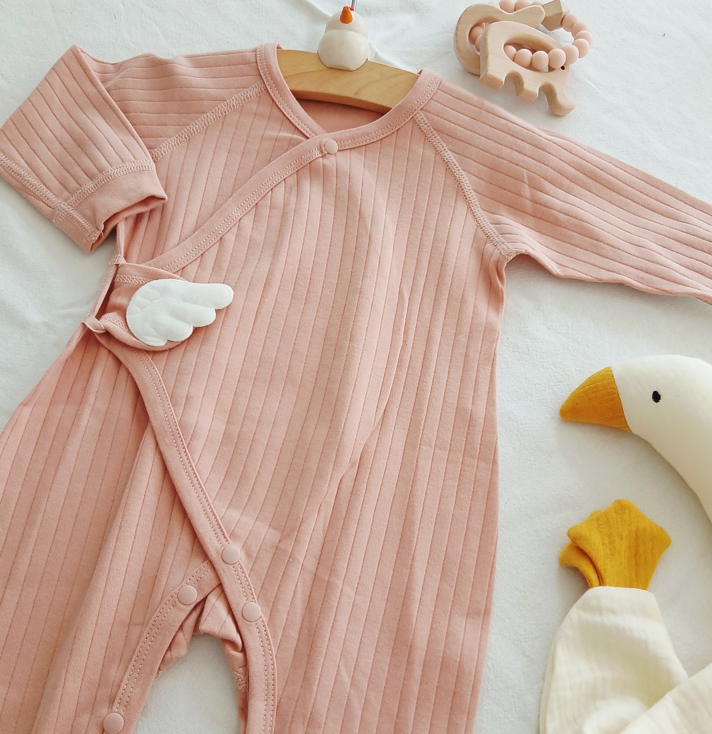 New Baby Angel Monk Romper