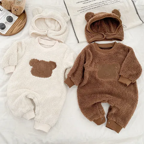 Snowy Bear Romper & Hat