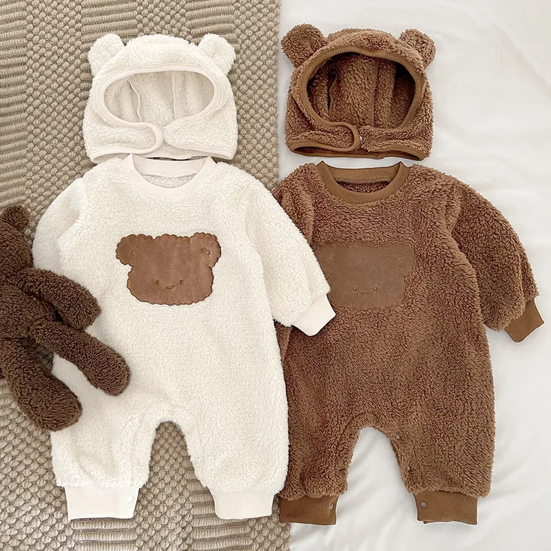 Snowy Bear Romper & Hat